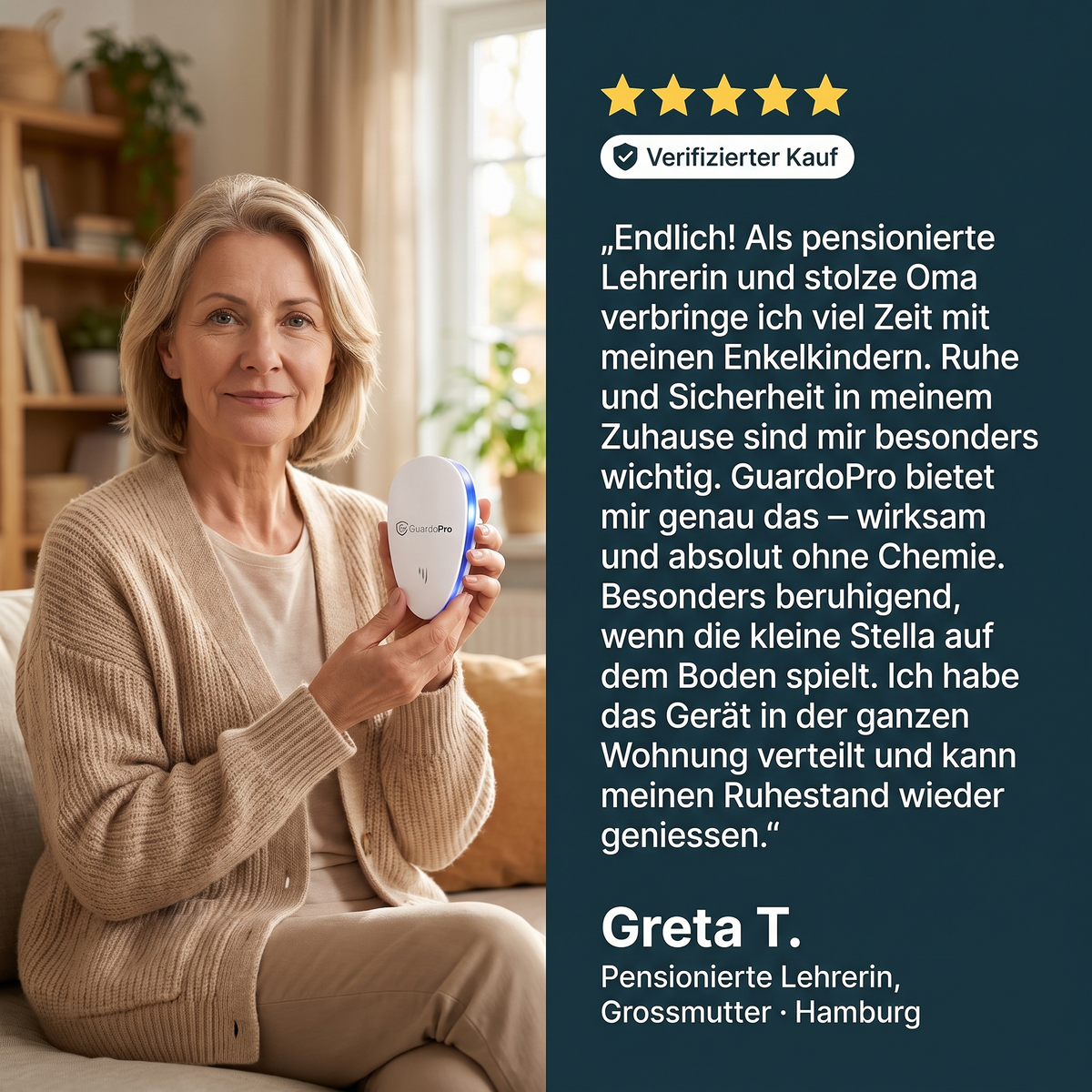 GuardoPro | Ultraschall-Vertreiber für die Steckdose – Gegen 14+ Schädlinge, ohne Gift